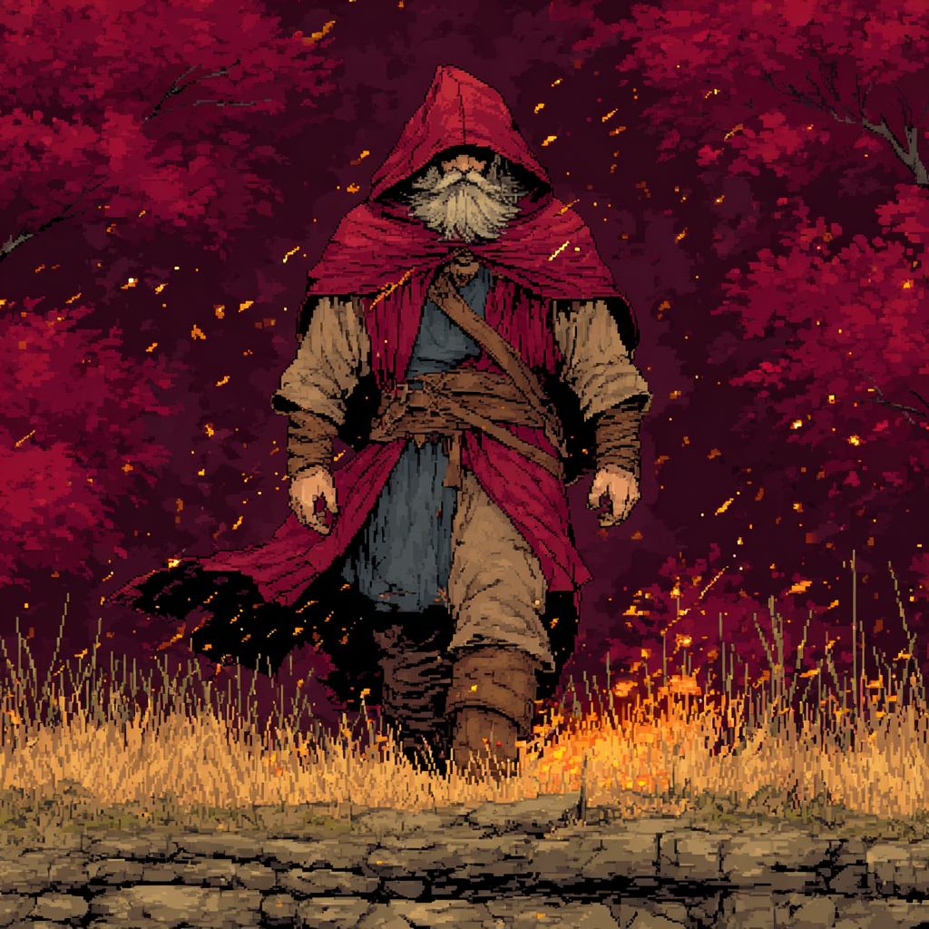 적색의 알렌 초상화